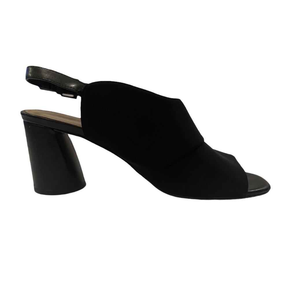 Donald Pliner Women's Shoes Halie Black Slingback Heeled Mules  Size 9